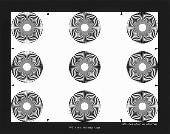 徑向分辨率測(cè)試圖卡