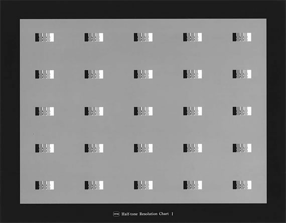 半色調(diào)分辨率測(cè)試圖卡I型