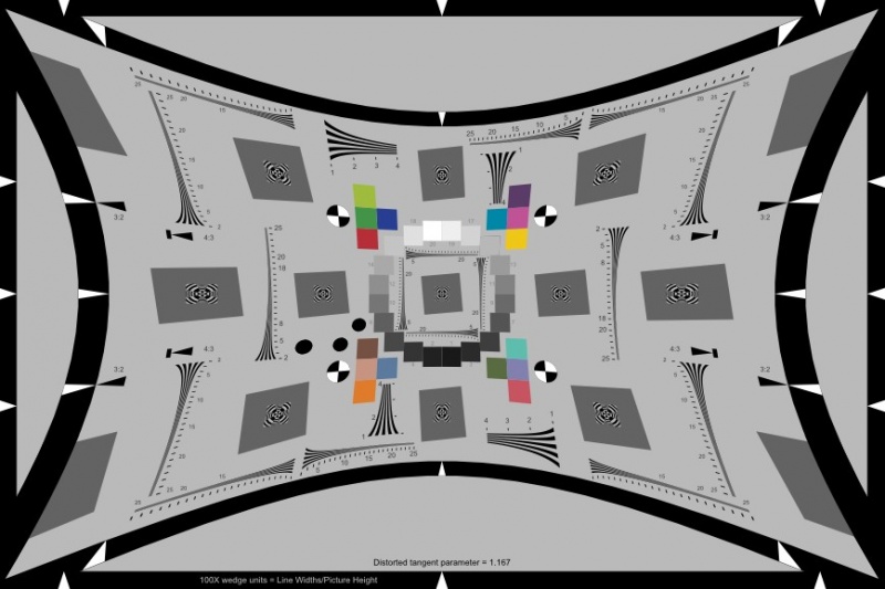 eSFR廣角測(cè)試卡 ISO預(yù)畸變失真120-150oFoV