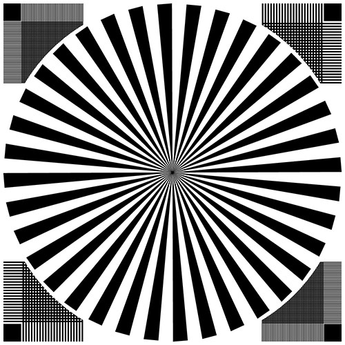 帶網格的西門子之星